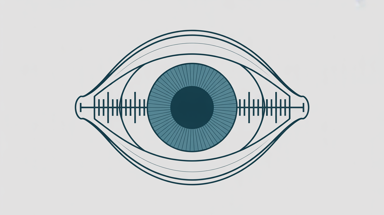Contact lens diameter as edge-to-edge width in millimeters relative to the visible iris.